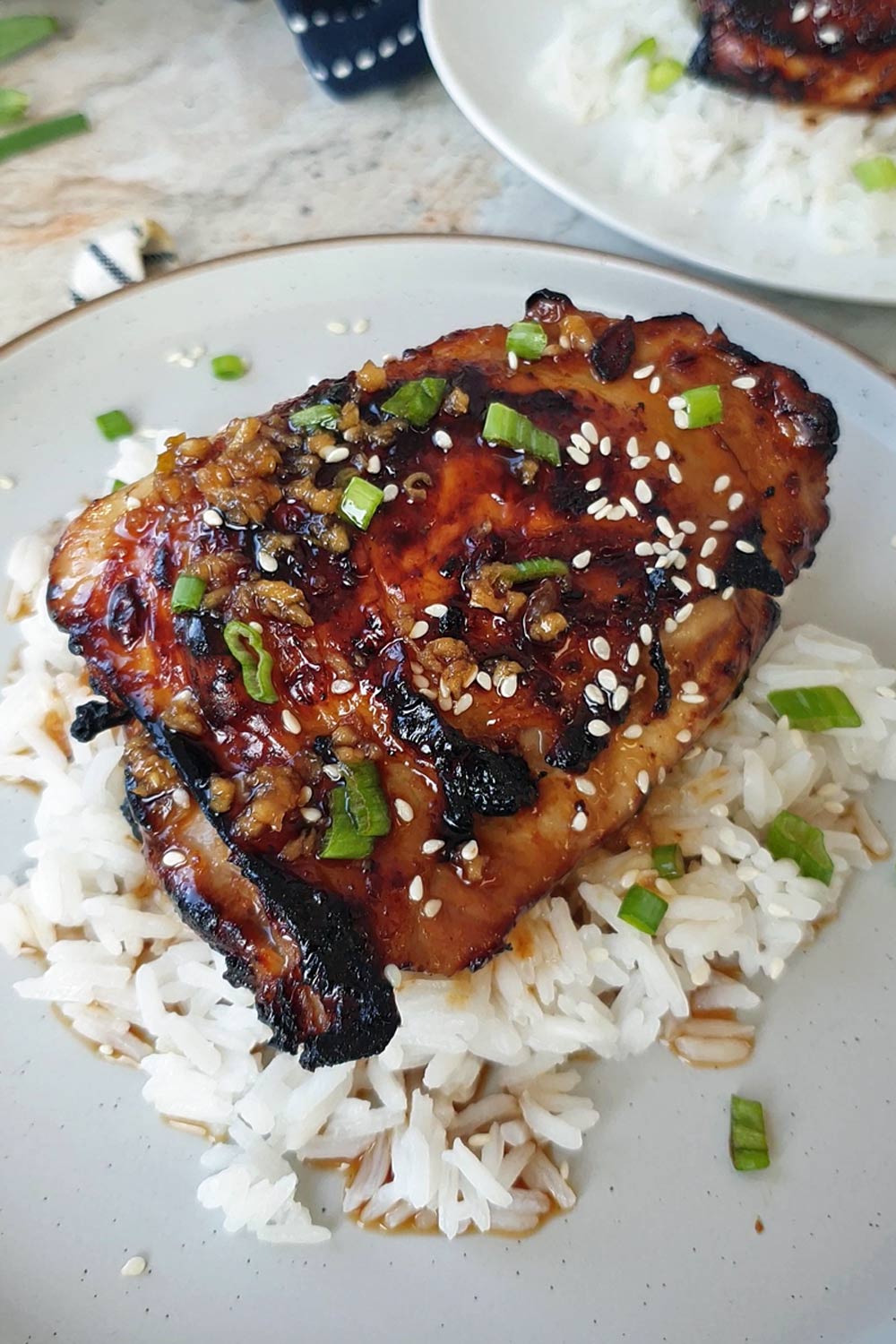 Honey garlic chicken thighs