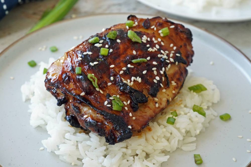 Honey garlic chicken thighs