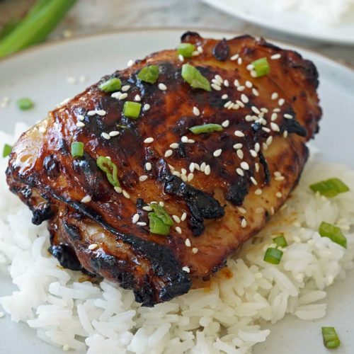 Honey garlic chicken thighs