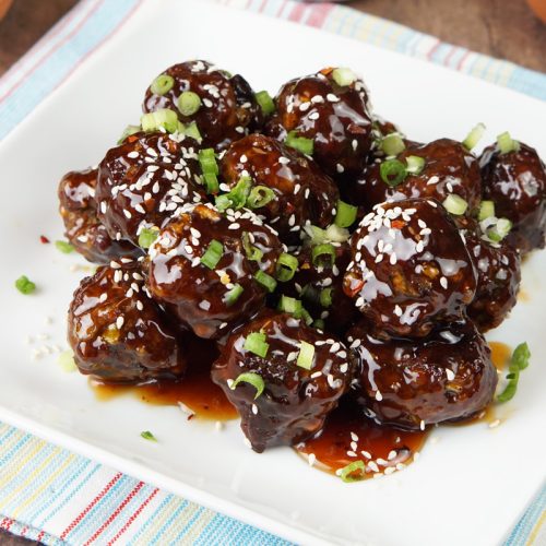 Honey garlic meatballs