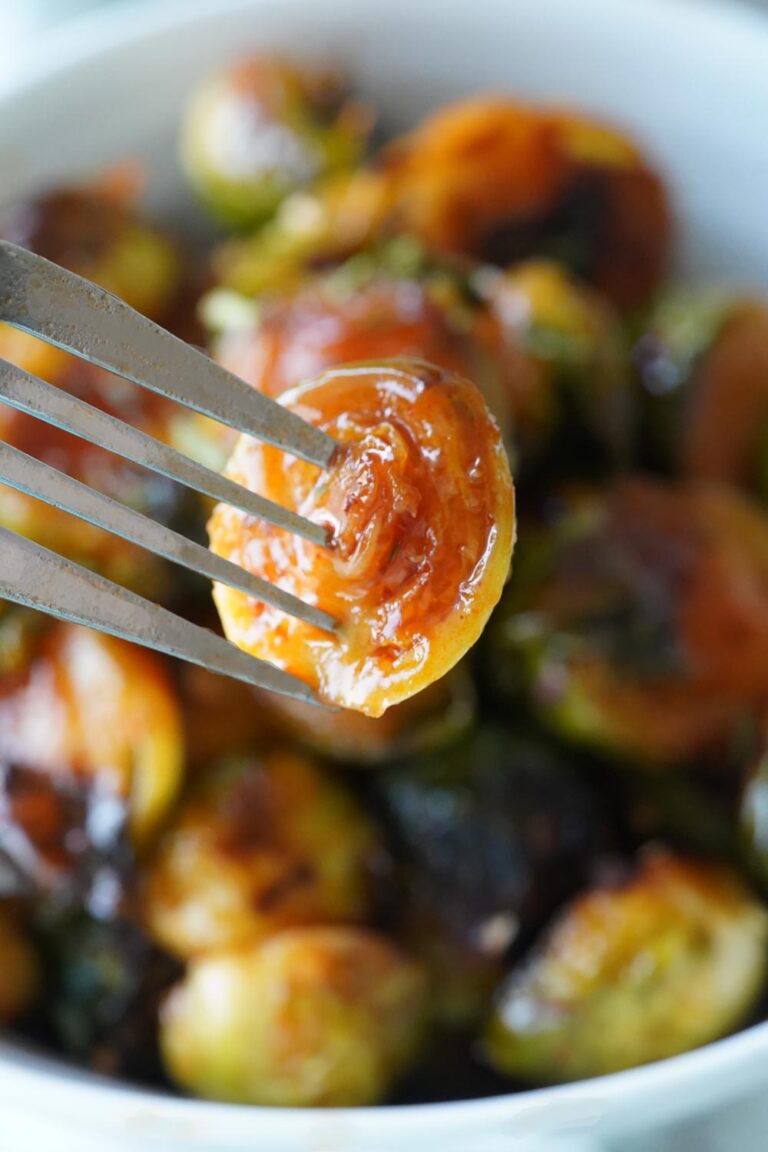 Honey Sriracha Brussels Sprouts A Food Lover's Kitchen