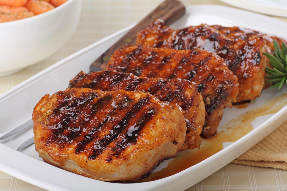 honey sriracha pork chops