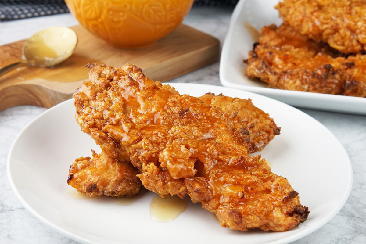 Air fryer hot honey chicken tenders