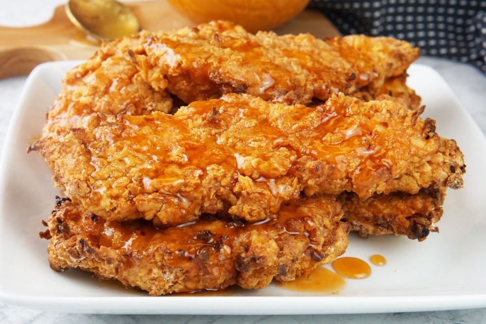 Air fryer hot honey chicken tenders