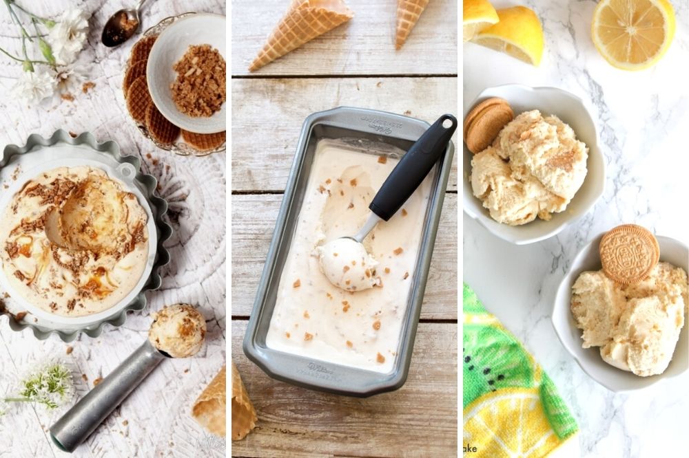 homemade ice cream recipe in machine