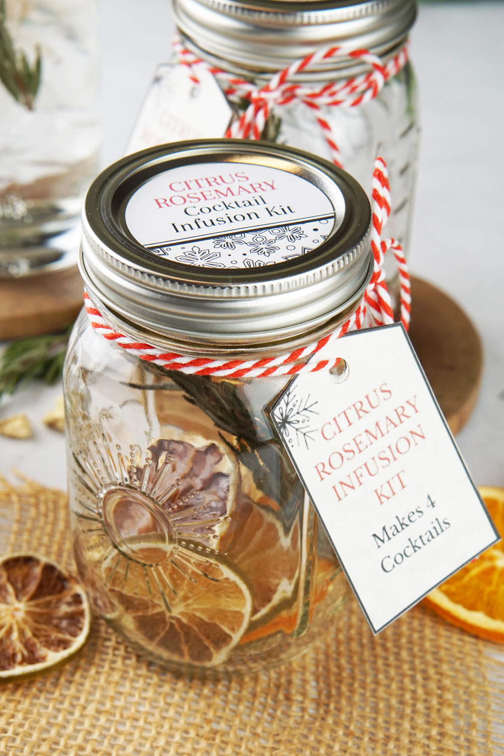 Citrus rosemary cocktail infusion kit