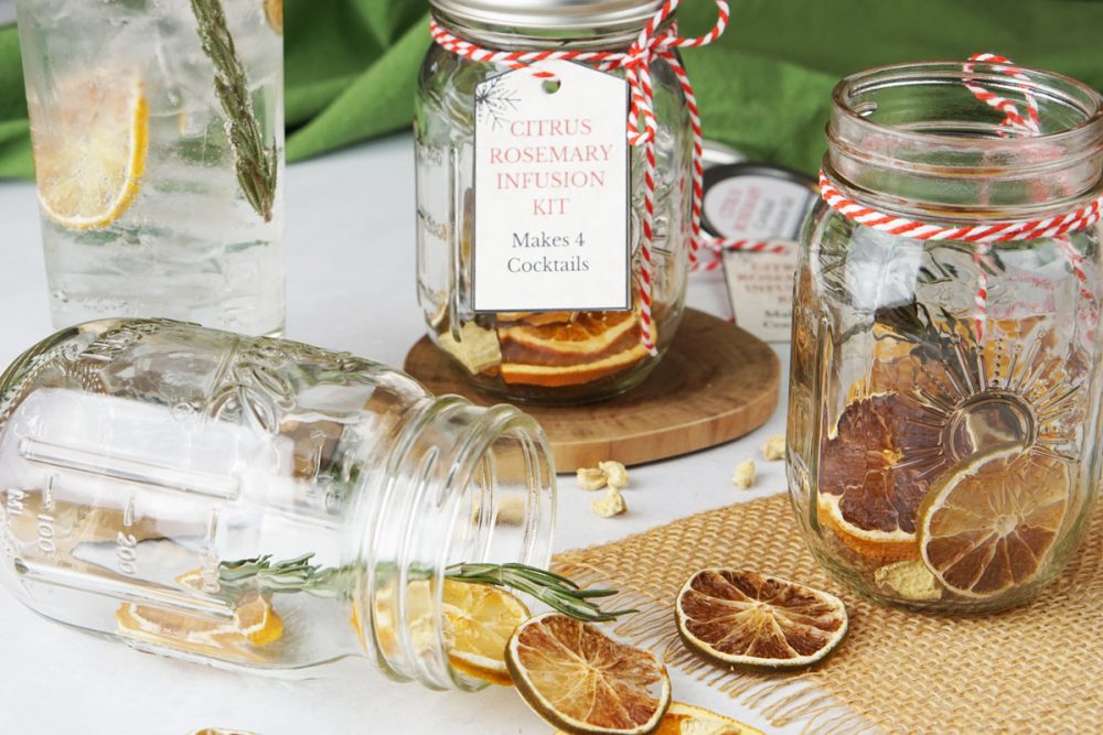 Citrus rosemary cocktail infusion kit
