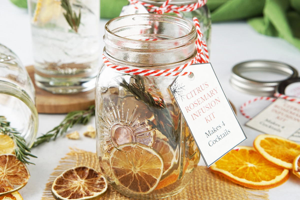 Citrus rosemary cocktail infusion kit