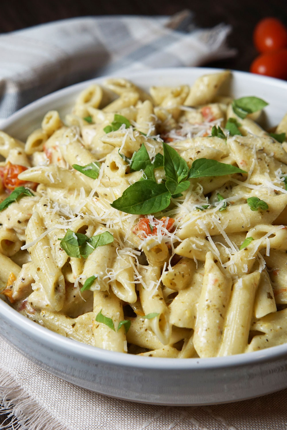 Chicken pesto pasta