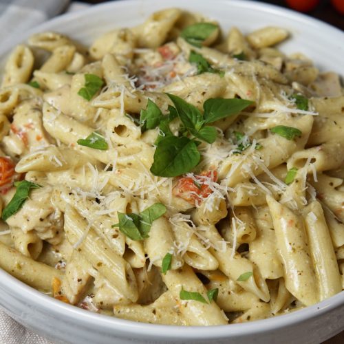 Chicken pesto pasta