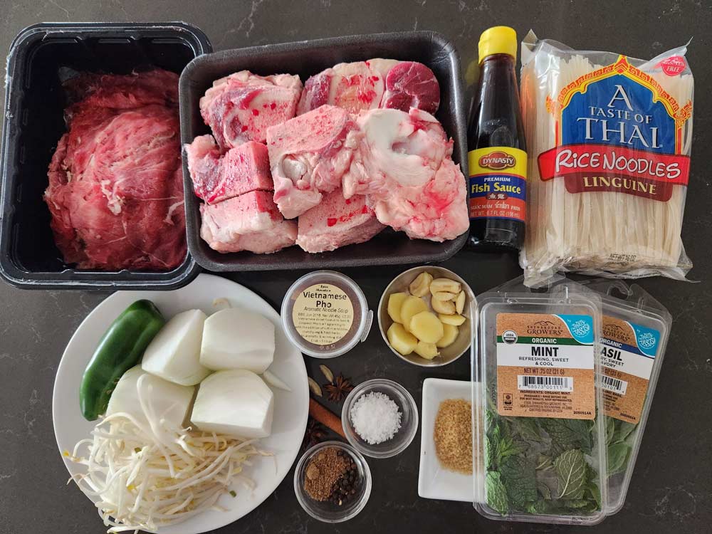 Ingredients for Instant Pot Beef Pho
