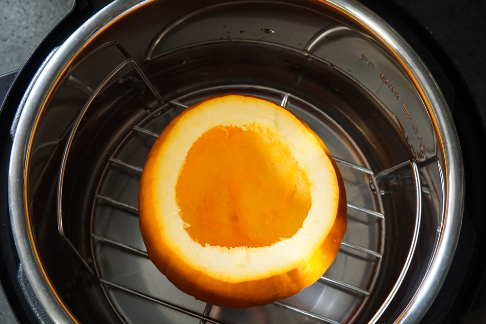 whole pumpkin in the Instant Pot