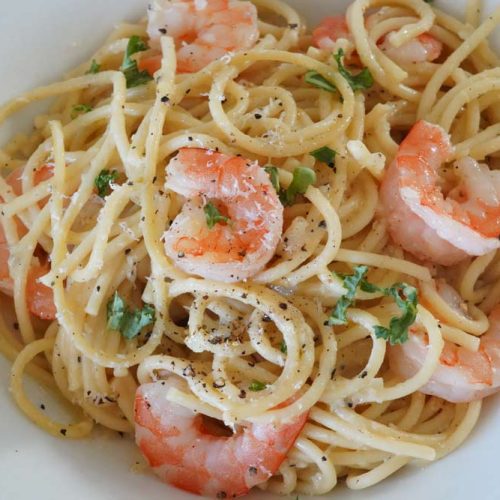 Shrimp pasta
