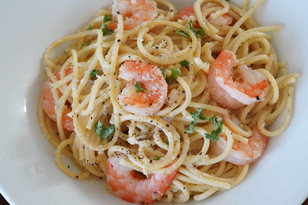 Shrimp pasta