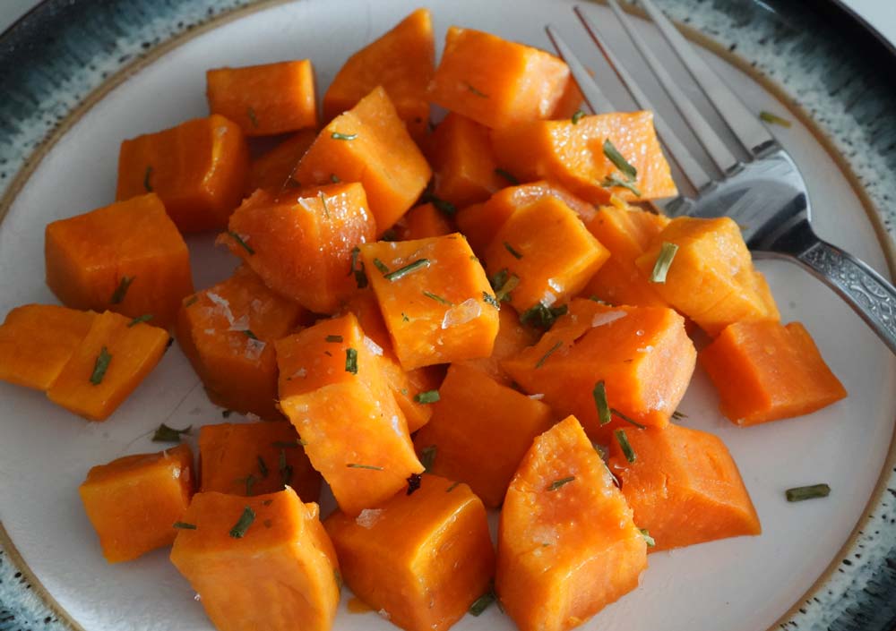 Instant pot cubed sweet potatoes
