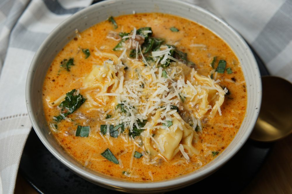 Tortellini sausage soup