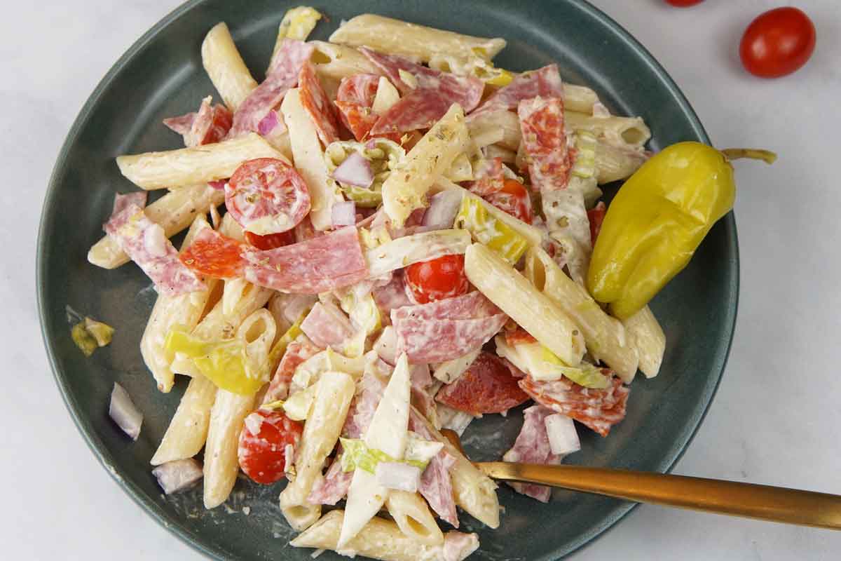 Italian grinder pasta salad