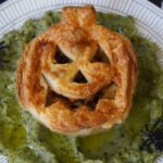 Jack O' Lantern Chicken Pies