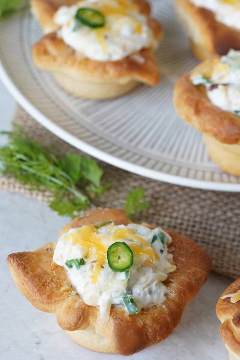 Jalapeno popper crescent bites