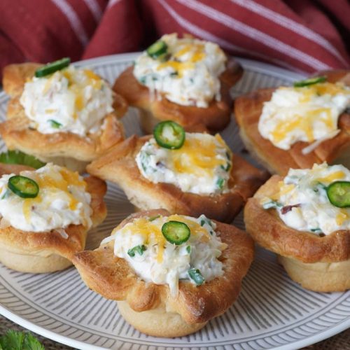 Jalapeno popper crescent bites