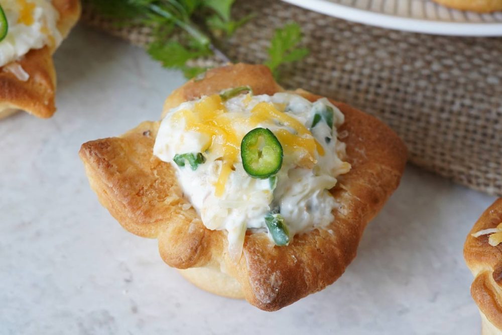 Jalapeno popper crescent bites