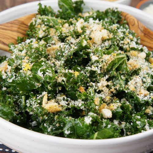 Lemon parmesan kale salad
