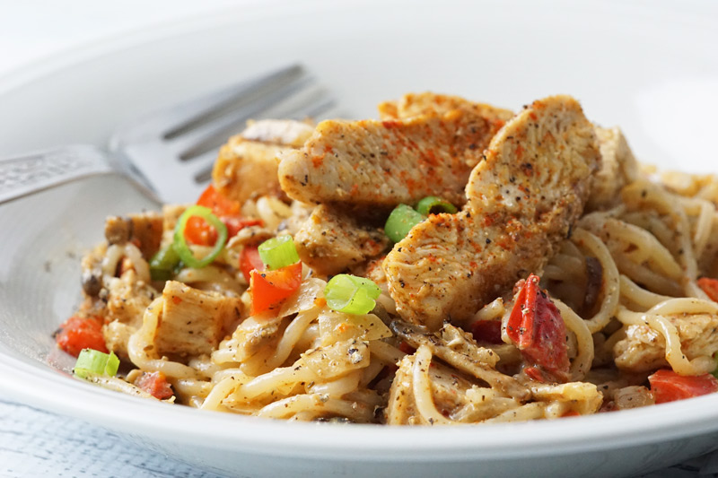 Keto cajun pasta
