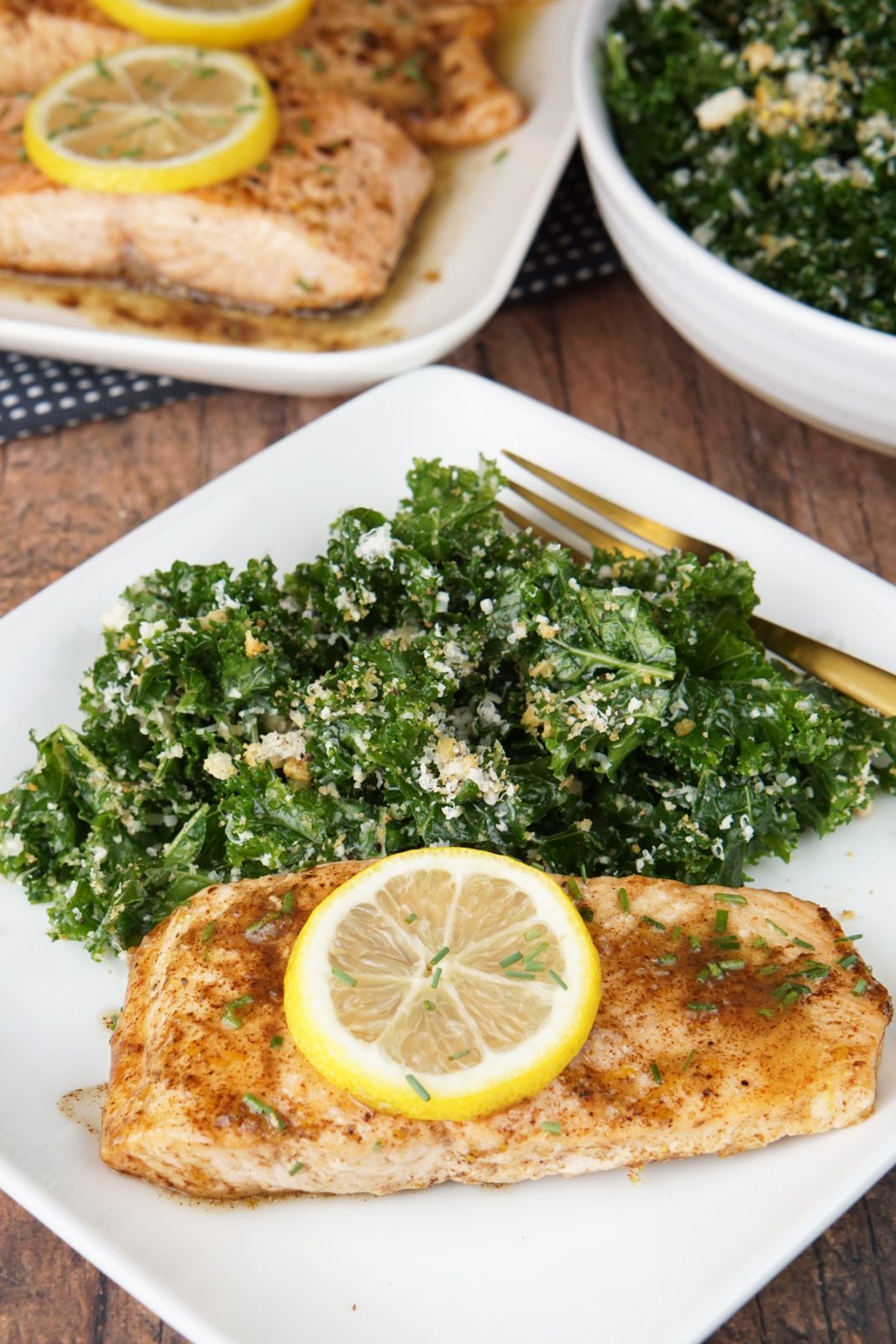 Lemon brown butter salmon