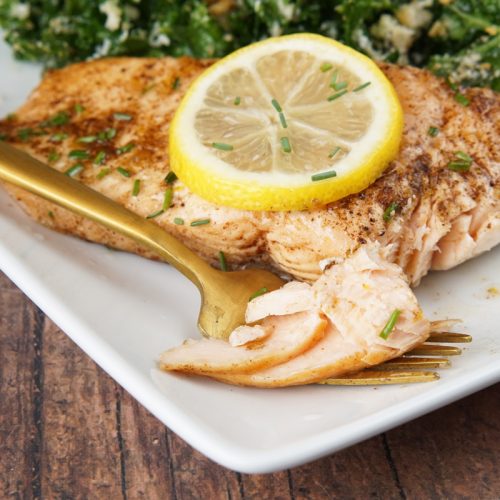 Lemon brown butter salmon