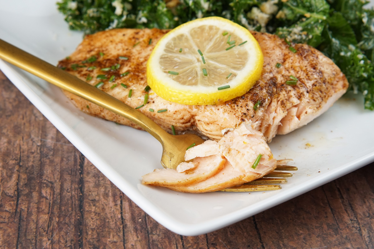 Lemon brown butter salmon