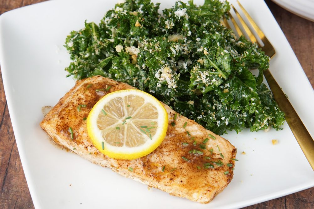 Lemon brown butter salmon