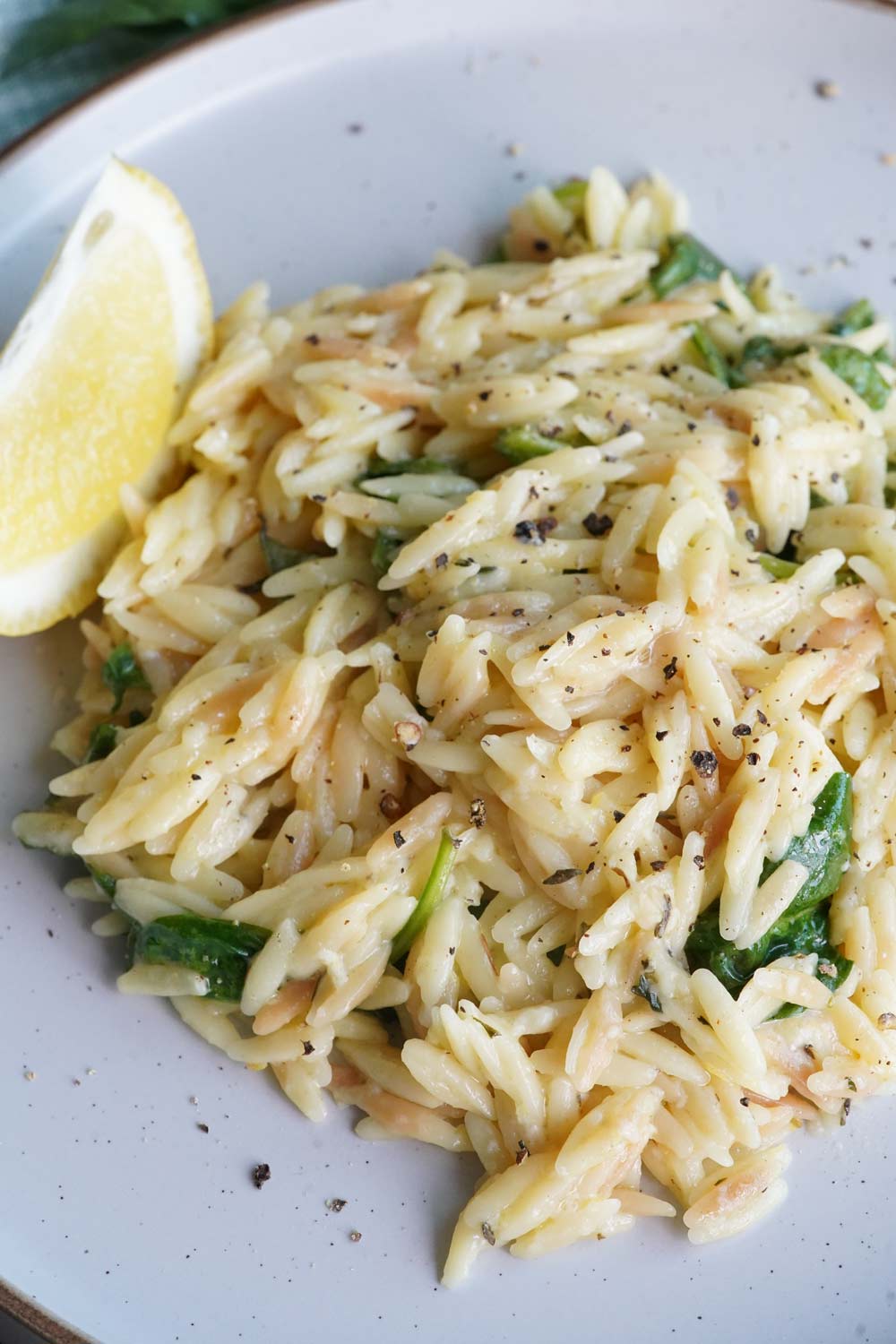 Lemon parmesan orzo