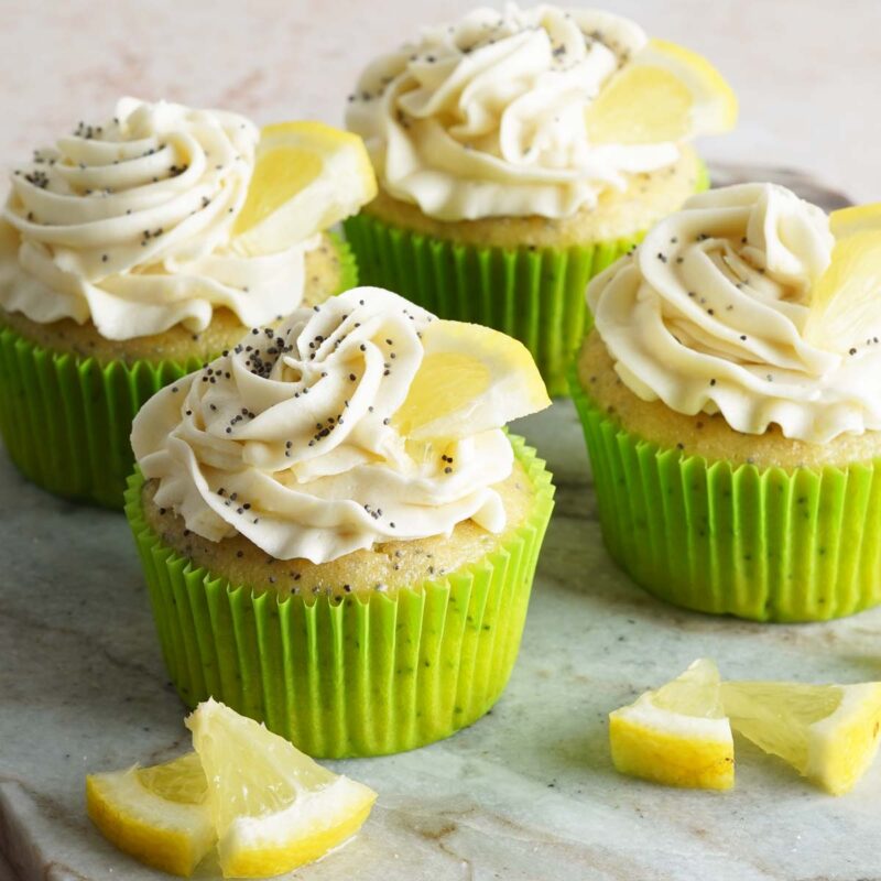 Lemon poppyseed cupcakes