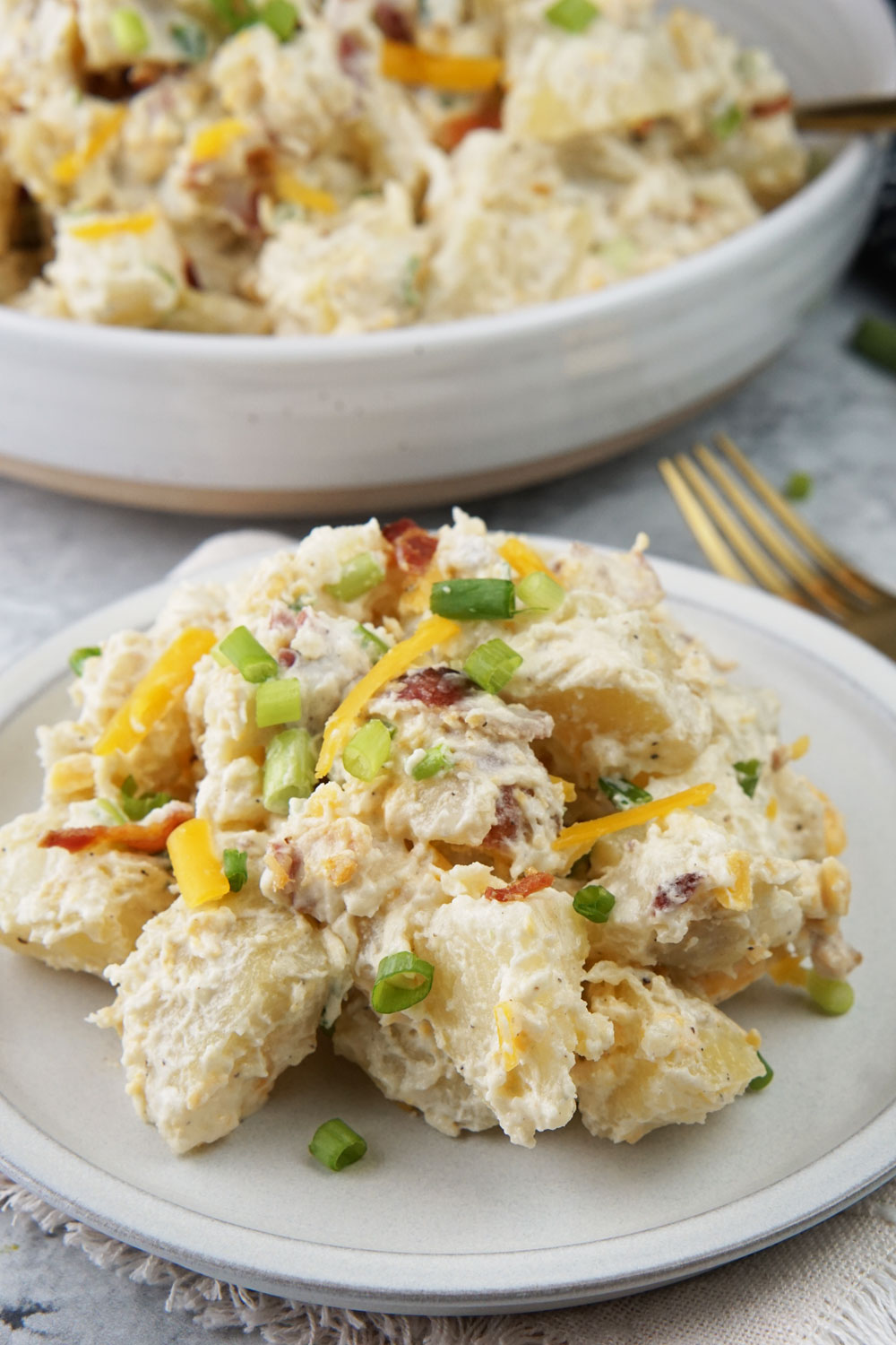 Loaded baked potato salad