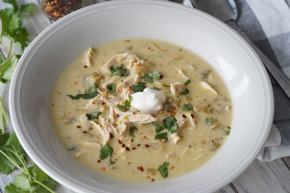 green chili chicken soup