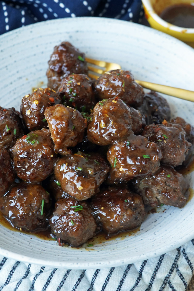Maple hot honey meatballs
