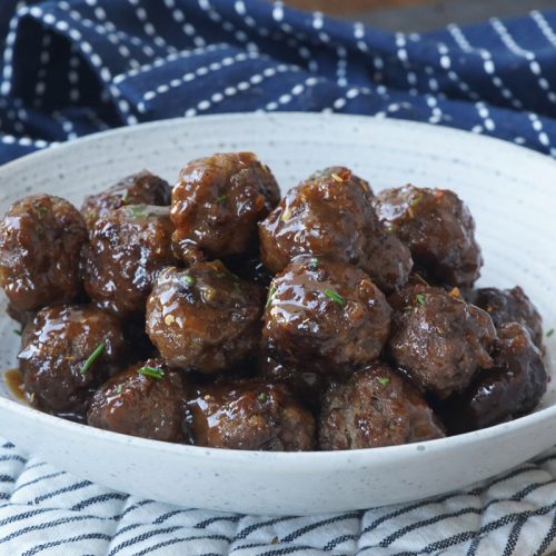 Maple hot honey meatballs
