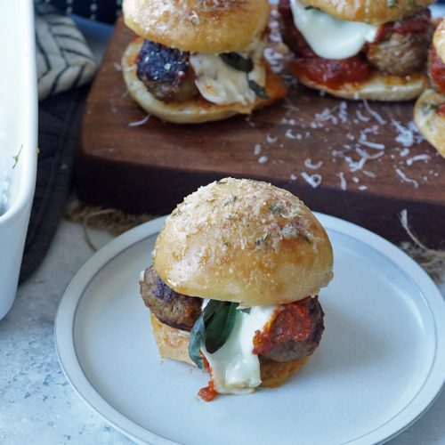 meatball marinara slider