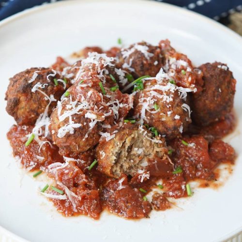 crock pot meatballs in marinara