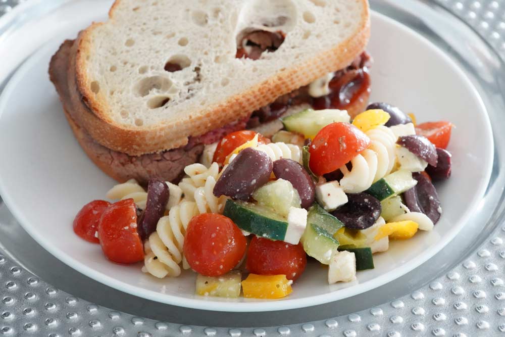 Mediterranean pasta salad