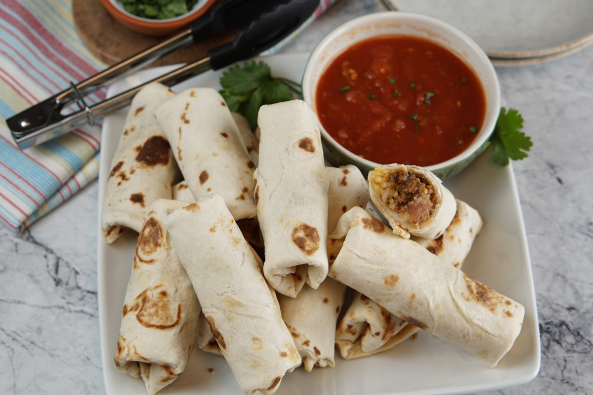 mini burritos