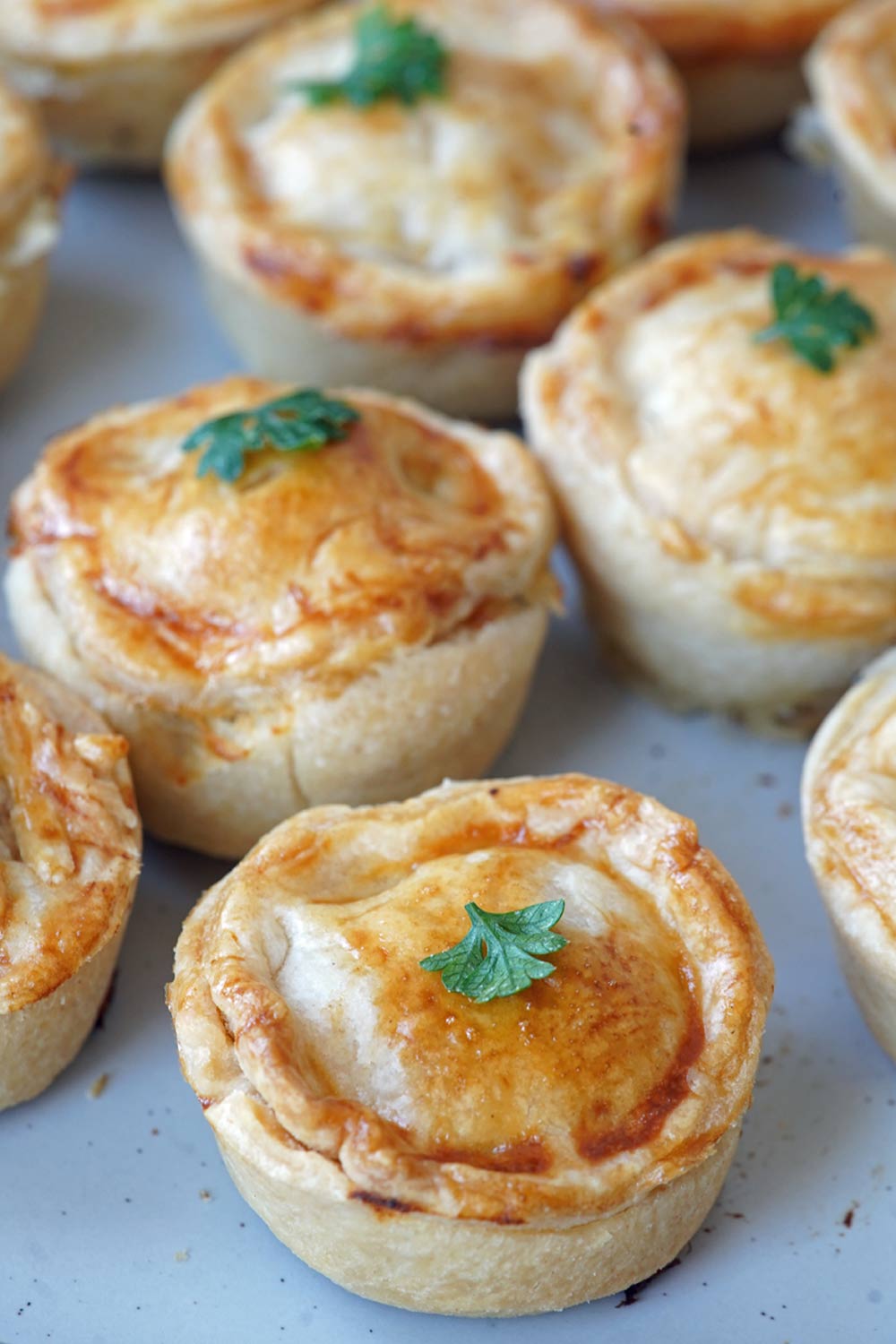 Mini chicken pot pies