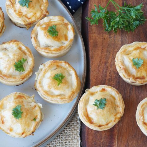 Mini chicken pot pies