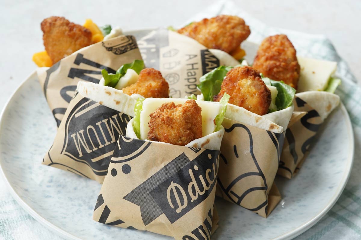 mini chicken wraps