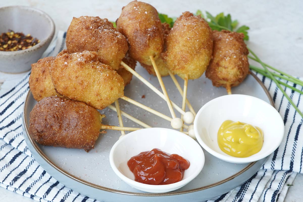 mini corn dogs