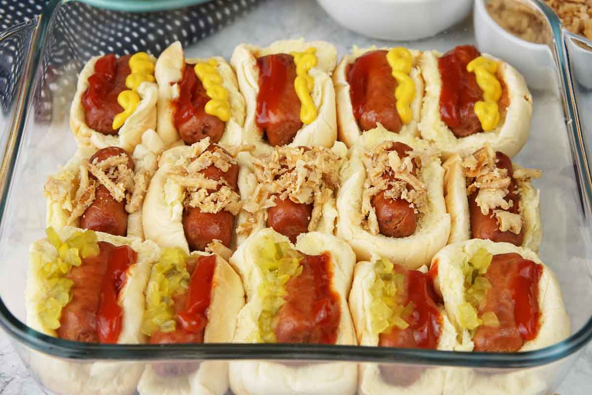 Mini hot dogs