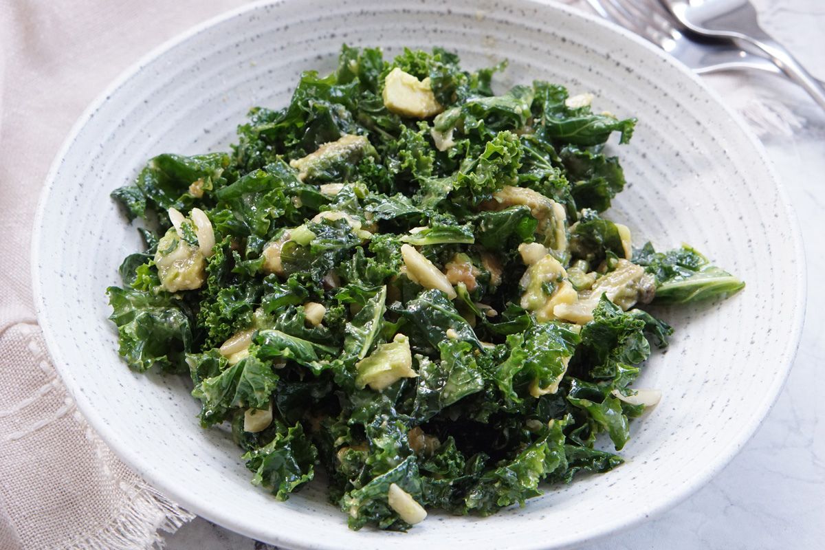 Miso kale salad