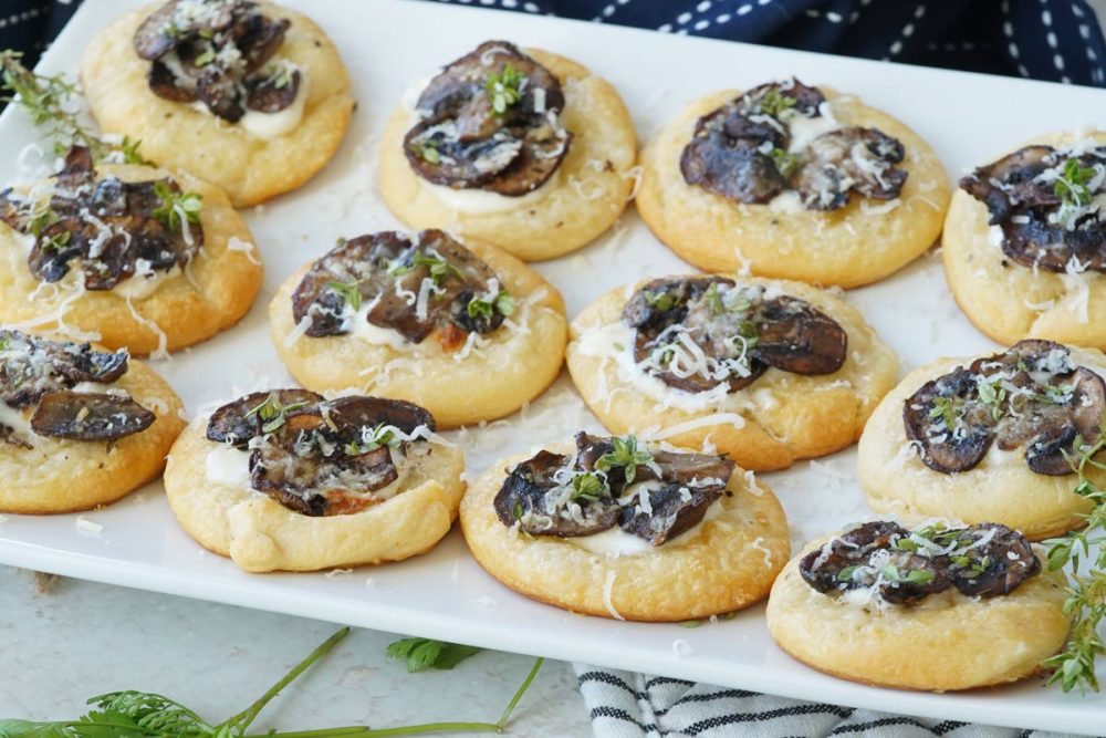 Mushroom cheese bites
