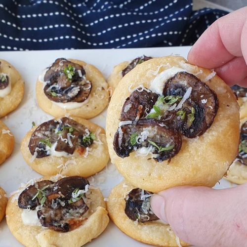 Mushroom cheese bites