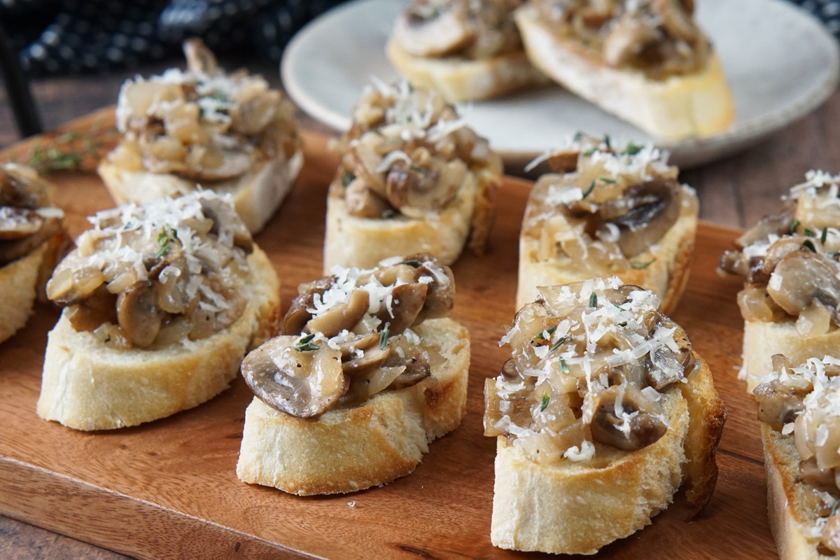 Mushroom crostini